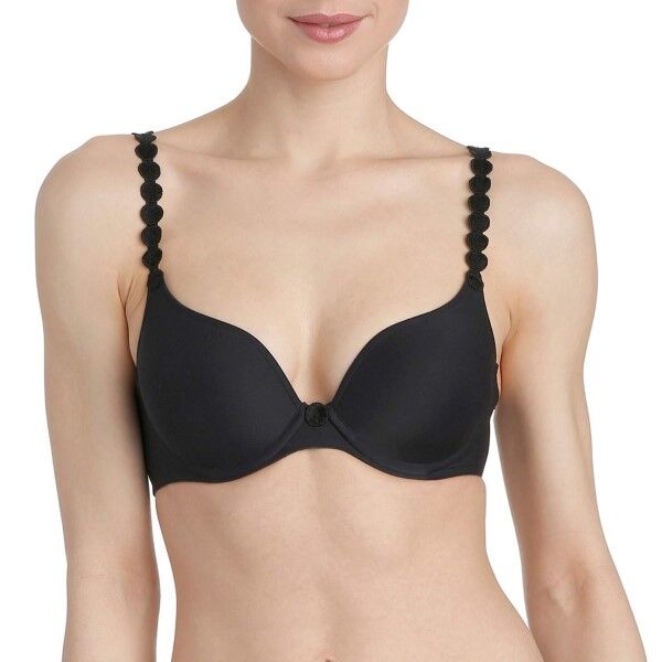 Marie Jo Tom Heart Shaped Padded Bra - Black  - Size: 0120826 - Color: musta