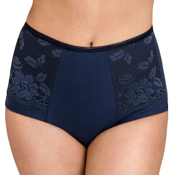 Miss Mary of Sweden Miss Mary Lovely Lace Girdle - Darkblue  - Size: 4105 - Color: tummansin.