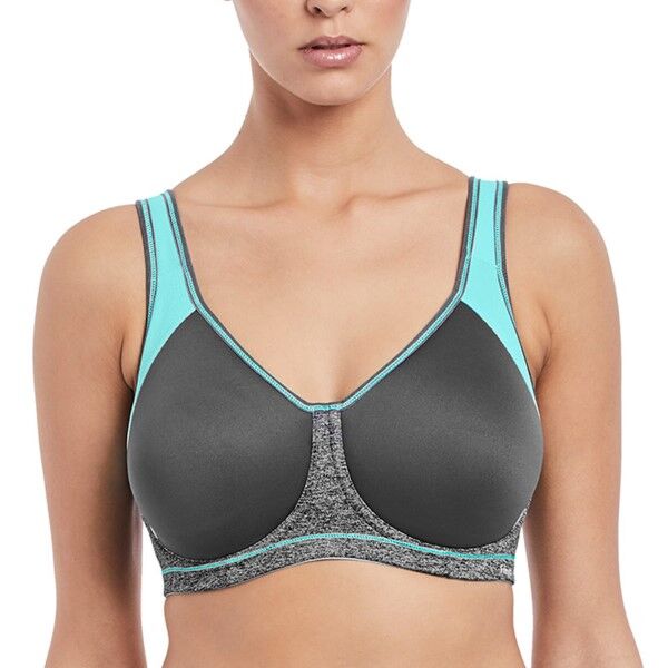 Freya Active Sonic Underwire Spacer Sports Bra - Grey  - Size: AA4892CON32B - Color: harmaa