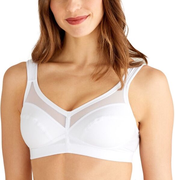 Swegmark Net Faitrade Cotton Soft Bra - White  - Size: 17160 - Color: valkoinen