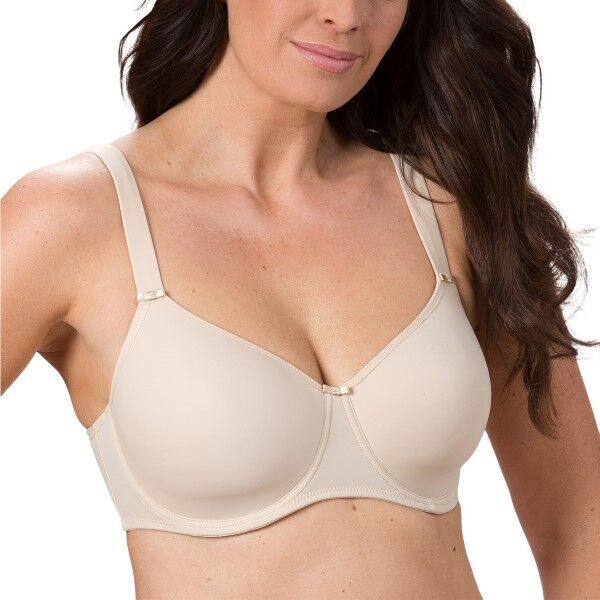 Trofé Trofe Sanna T-shirt Underwire Bra - Beige  - Size: 19700 - Color: Beige