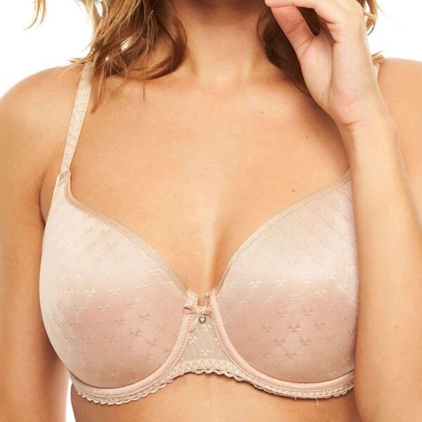 Chantelle Courcelles Spacer T-shirt Bra - Beige  - Size: 6797 - Color: Beige