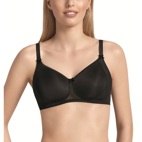 Rosa Faia Lace Rose Wireless Contour Bra - Black  - Size: 5618 - Color: musta