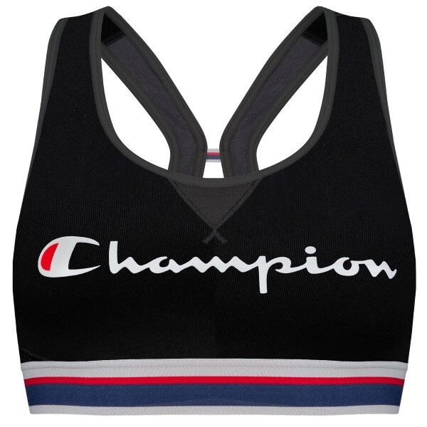 Champion Underwear Champion Crop Top Authentic Bra - Black  - Size: Y08R0 - Color: musta