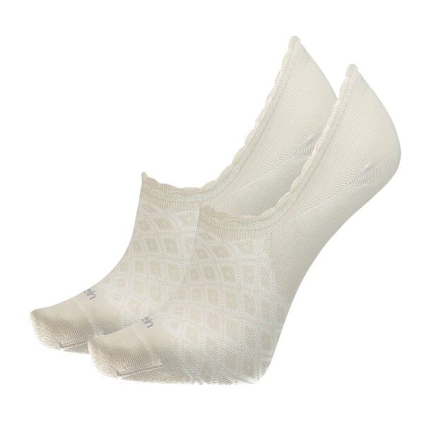 Calvin Klein 2 pakkaus Libby Diamond No Show Sock - Beige  - Size: 100001799 - Color: Beige