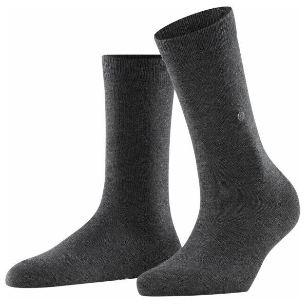 Burlington Lady Organic Cotton Sock - Darkgrey  - Size: 22041 - Color: tummanharm