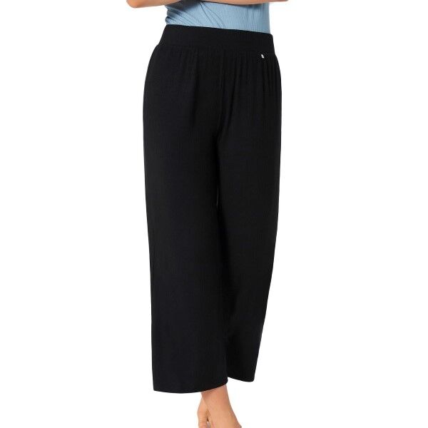 Triumph Lounge Me Climate Control Cropped Pants - Black  - Size: 10207540 - Color: musta