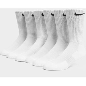 Nike Lot de 6 paires de Chaussettes de Training, White L - Publicité