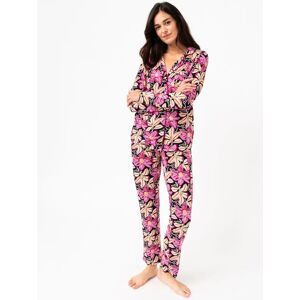 GEMO Pyjama deux pièces femme : chemise et pantalon - GEMO rose