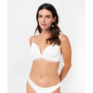 GEMO Soutien-gorge triangle moulé sans armatures - 85D - blanc - GEMO blanc