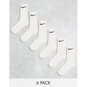 Nike Training - Everyday Cushioned - Lot de 6 paires de chaussettes - Blanc Blanc L unisex - Publicité