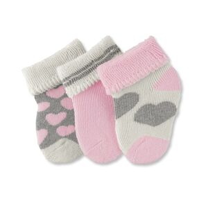 Sterntaler Girl s premieres chaussettes 3-pack coeurs rose