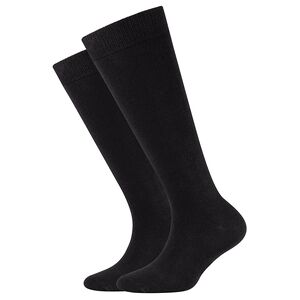 Camano chaussettes Child ren ca-soft kneehigh organic pack de 2 black