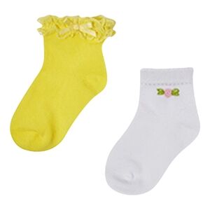 Mayoral Lot de 2 chaussettes fleurs citron