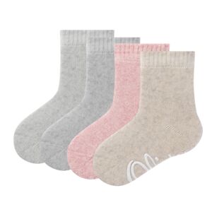 s.Oliver s. Olive r Chaussettes bébé original s organic ABS pack de 4 rose melange 15/18