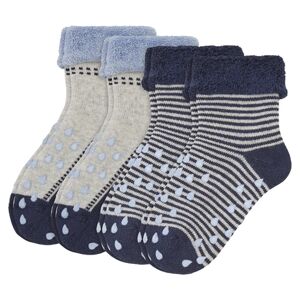 Camano Bébé chaussettes ABS Crawling pack de 4 rose blue mix