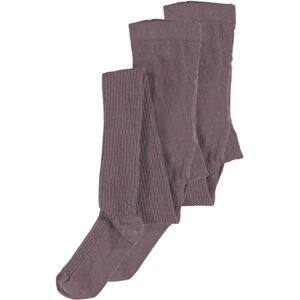 name it Collants pack de 2 Nknpantyhose Rib Wistful Mauve 110/116