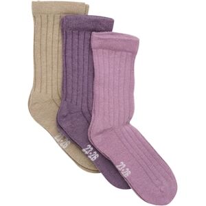 Minymo Lot de 3 chaussettes en laine Orchid Haze