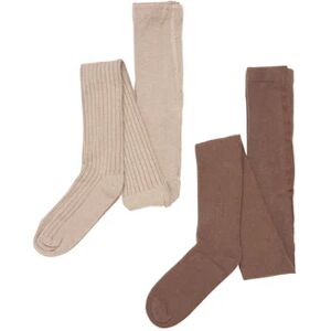 Minymo Collants, paquet de 2 Hazel Brown 92/98