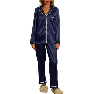 Generic Ensemble Pyjama Femmes,Pyjamas Sexy Chic,Pyjama Satin 2 Piece,  Lingerie à prix pas cher