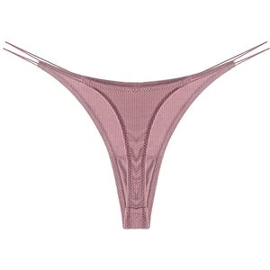 Dasongff G-String Femme Sexy Chic Ficelle Couleur Unie Tanga Sexy Femme Coquine Hot String Imprimé Tanga Sexy Hot pour Femmes - Publicité