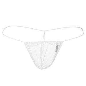 KPPONG String Homme Sexy Transparent Ouvert Sexy Ficelle Mesh Tanga, Soldes Respirant G-String Briefs sous-vêtement Lingerie Sac Érotique - Publicité