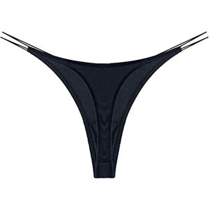 Dasongff G-String Femme Sexy Chic Ficelle Couleur Unie Tanga Sexy Femme Coquine Hot String Imprimé Tanga Sexy Hot pour Femmes - Publicité