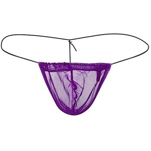 KPPONG String Homme Sexy Transparent Ouvert Sexy Ficelle Mesh Tanga, Soldes Respirant G-String Briefs sous-vêtement Lingerie Sac Érotique - Publicité