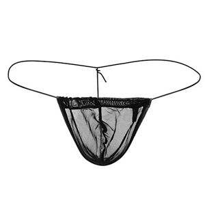 KPPONG String Homme Sexy Transparent Ouvert Sexy Ficelle Mesh Tanga, Soldes Respirant G-String Briefs sous-vêtement Lingerie Sac Érotique - Publicité