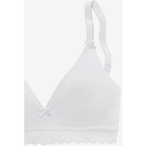 Soutien-gorge bralette (sans garnissage) sans armatures en lot de 2 - petite fleur - rose + blanc ROSE + BLANC 100