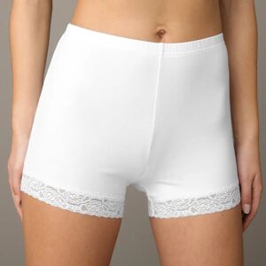 Blancheporte Boxer coton dentelle - lot de 2 - BlancheportePratique, le boxer en coton extensible fait aussi dans la dentelle pour mieux vous plaire !38/40Blanc