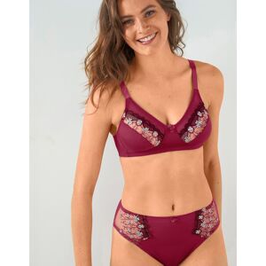 Confidence Lingerie Soutien-gorge grand maintien microfibre Caminata - sans armatures - 100C - Rouge - Confidence LingerieCe soutien-gorge en microfibre conçu pour les poitrines généreuses est ultra-confortable et rehaussé de jolies broderies très féminin