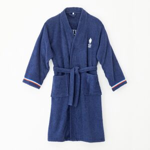 JO 2024 Peignoir de bain adulte Paris 2024® col kimono, éponge bouclette - JO 2024 Bleu 38/42