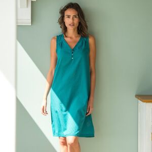 Chemise de nuit legere en voile de coton effet plumetis - sans manches - BlancheporteLe plumetis des nuits d'ete... En voile de coton leger, cette chemise de nuit charme par sa fraîcheur delicate et ses details feminins tout en elegance. Intemporelle et c