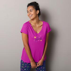 Blancheporte T-shirt de pyjama manches courtes imprimé Estrella - Blancheporte Rose 52