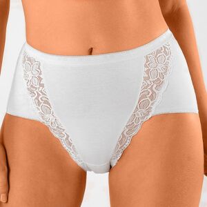 Culotte super maxi dentelle - lot de 3 - Blancheporte Blanc 54/56