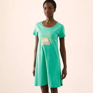 Blancheporte Chemise de nuit courtes manches courtes imprimé soleil - BlancheporteOffrez-vous un petit rayon de soleil avec cette chemise de nuit imprimée en coton léger ! Appréciez particulièrement son jersey tout doux et sa forme t-shirt qui offre de l'