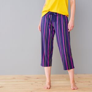 Pantacourt de pyjama imprime raye Estrella - coton - BlancheporteLook a rayures empruntees au vestiaire masculin, pour ce pantacourt a mixer et a matcher, dans une version coloree ultra-feminine. Sa matiere apporte en plus toute sa douceur pour passer de 