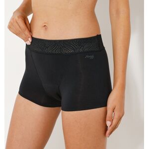 Shorty menstruel emboîtant - Xl - Noir - SloggiLa forme shorty de Sloggi® avec dentelle a la taille pour la feminite. Muni d'une protection interieure adaptee aux flux moyens, il permet de rester dans un confort sec jusqu'a 8h, tout en se sentant bien pro