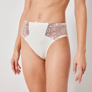 Confidence Lingerie Culotte microfibre tulle brodé Caminata - 50/52 - Écru - Confidence LingerieDe la microfibre pour le confort et du tulle brodé pour la séduction : cette culotte Confidence Lingerie® très agréable à porter nous a convaincues ! Elle sera