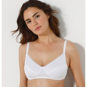 Blancheporte Soutien-gorge coton stretch sans armatures - lot de 2 - Blanc/noir - 105D Blanc/noir 105D