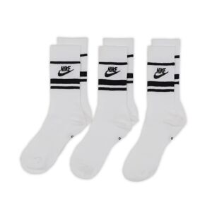 Nike Chaussettes X3 Crew Stripe blanc/noir 43/46 unisex - Publicité