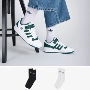 Adidas Originals Chaussettes X2 Ruffle Crew - Enfant blanc/noir 34/36 femme