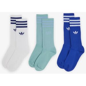 Adidas Originals Chaussettes X3 Crew Trefoil blanc/bleu/gris 39/42 femme