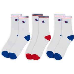 Champion Chaussettes X3 Crew Logo blanc 39/42 femme