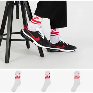 Nike Chaussettes X3 Crew Stripe blanc/rouge 43/46 unisex