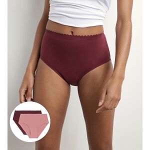 DIM Lot de 2 culottes hautes en coton stretch Rose Rubis Body Touch Easy AV3_RSE OM/RUB 40/42 - Publicité