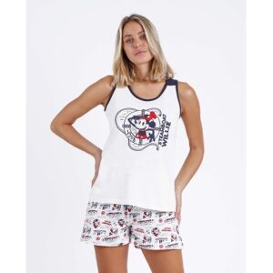 Disney pour femme. 60535-0-000004 Pyjama sans manches Steamboat Willie (M), Beige, Homewear, Coton, Sans manches / bretelles - Publicité