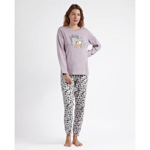 Disney pour femme. 60567-0-000215 Pyjama à manches longues Daisy Fashion Lilas (M), Homewear, Violet, Coton, Manche longue - Publicité