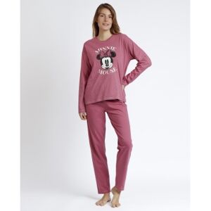 Disney pour femme. 62307-0-000261 Pyjama à manches longues Dots & Sketches (M), Homewear, Rose, Coton, Manche longue - Publicité